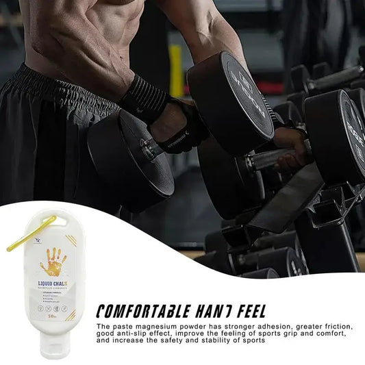 50/100/200ml Liquid Chalk Sports Magnesium Powder Fitness Weight Lifting Anti Slip Cream Grip Weight Lifting Climbing Gym Sports