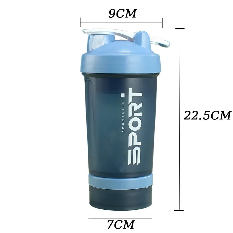 Shaker Protein Bottle Powder Shake Cup Large Capacity Water Bottle Mixing Cup Body Building Exercise Mixing Bottle Water Bottles