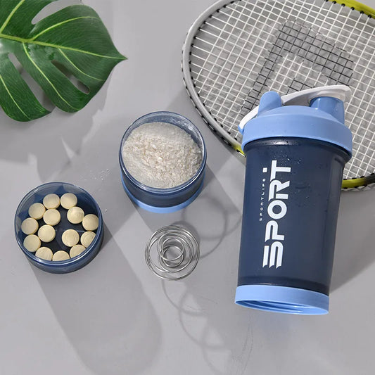Shaker Protein Bottle Powder Shake Cup Large Capacity Water Bottle Mixing Cup Body Building Exercise Mixing Bottle Water Bottles