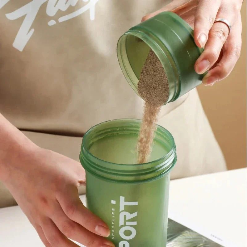 Shaker Protein Bottle Powder Shake Cup Large Capacity Water Bottle Mixing Cup Body Building Exercise Mixing Bottle Water Bottles