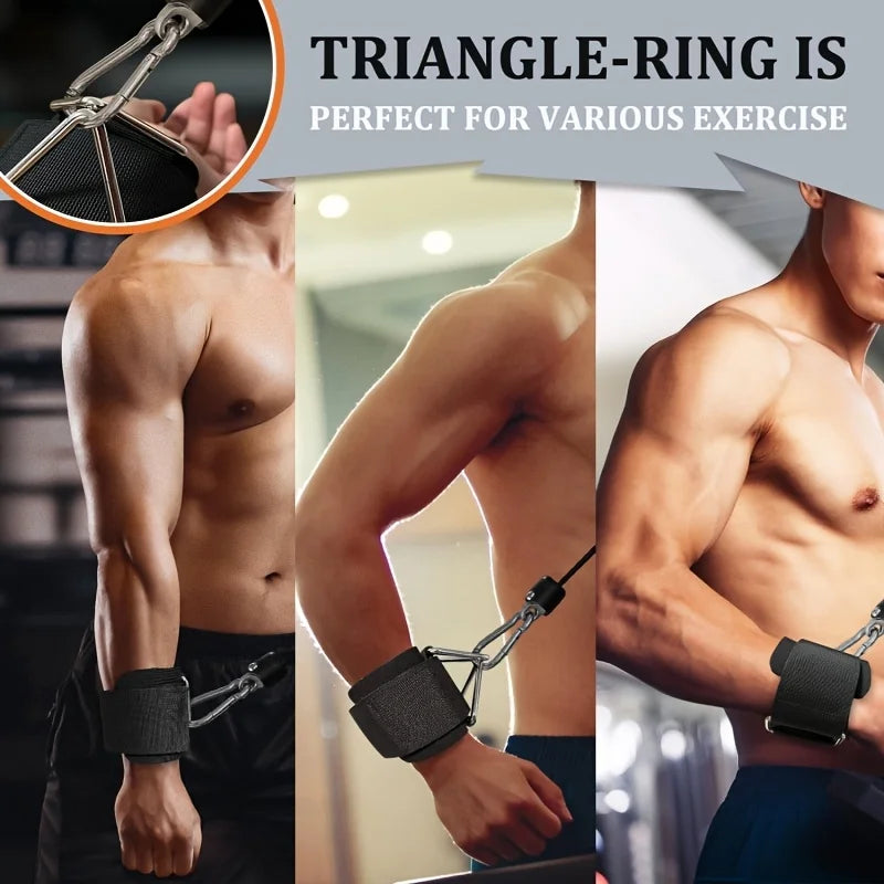 1 Pc Wrist Cuffs for Cable Machine, Adjustable Neoprene Padding, One Size Fit All, Fitness Wrist Straps for Men Women