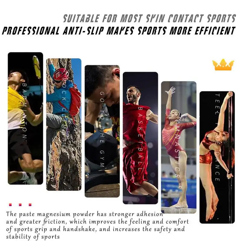 50/100/200ml Liquid Chalk Sports Magnesium Powder Fitness Weight Lifting Anti Slip Cream Grip Weight Lifting Climbing Gym Sports