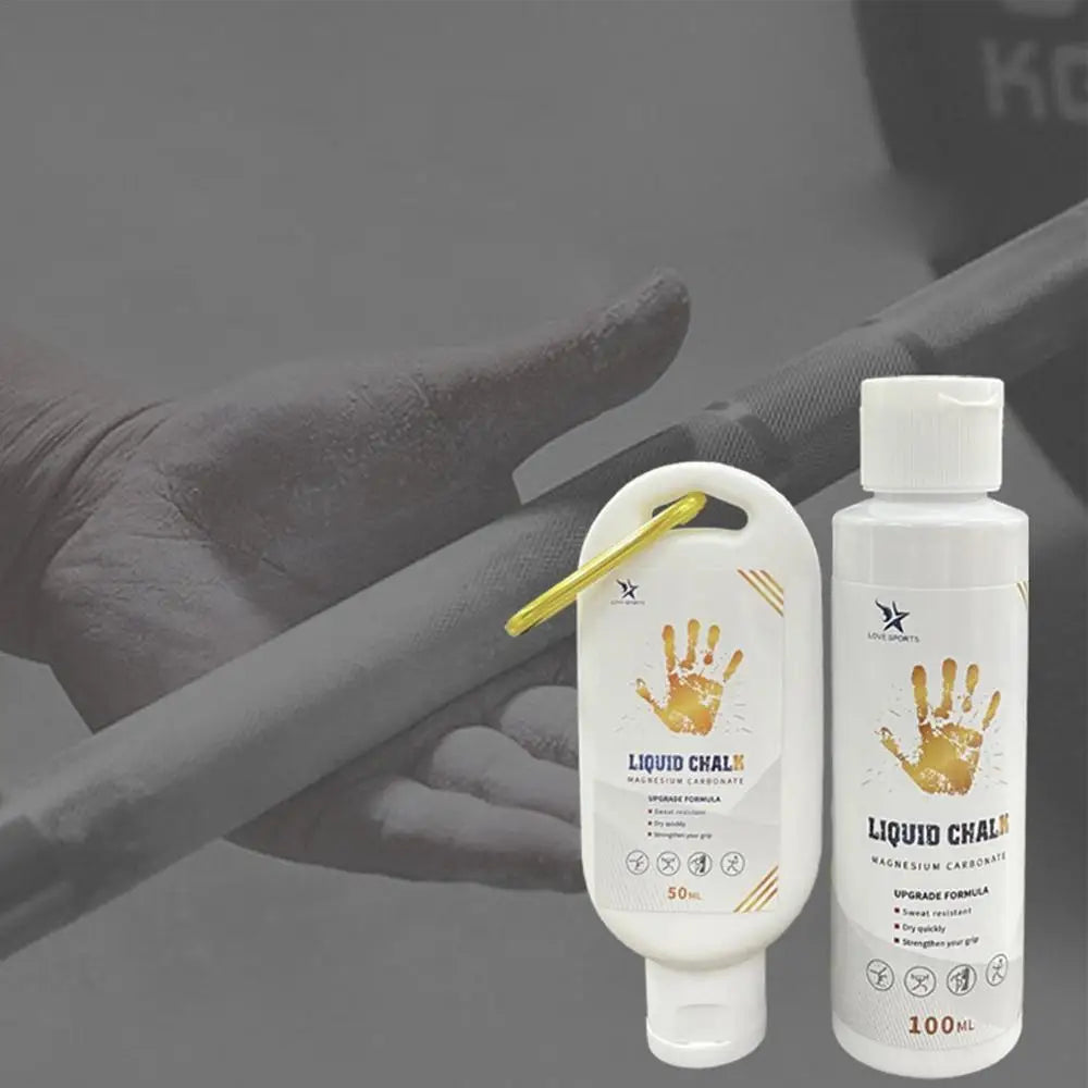 50/100/200ml Liquid Chalk Sports Magnesium Powder Fitness Weight Lifting Anti Slip Cream Grip Weight Lifting Climbing Gym Sports